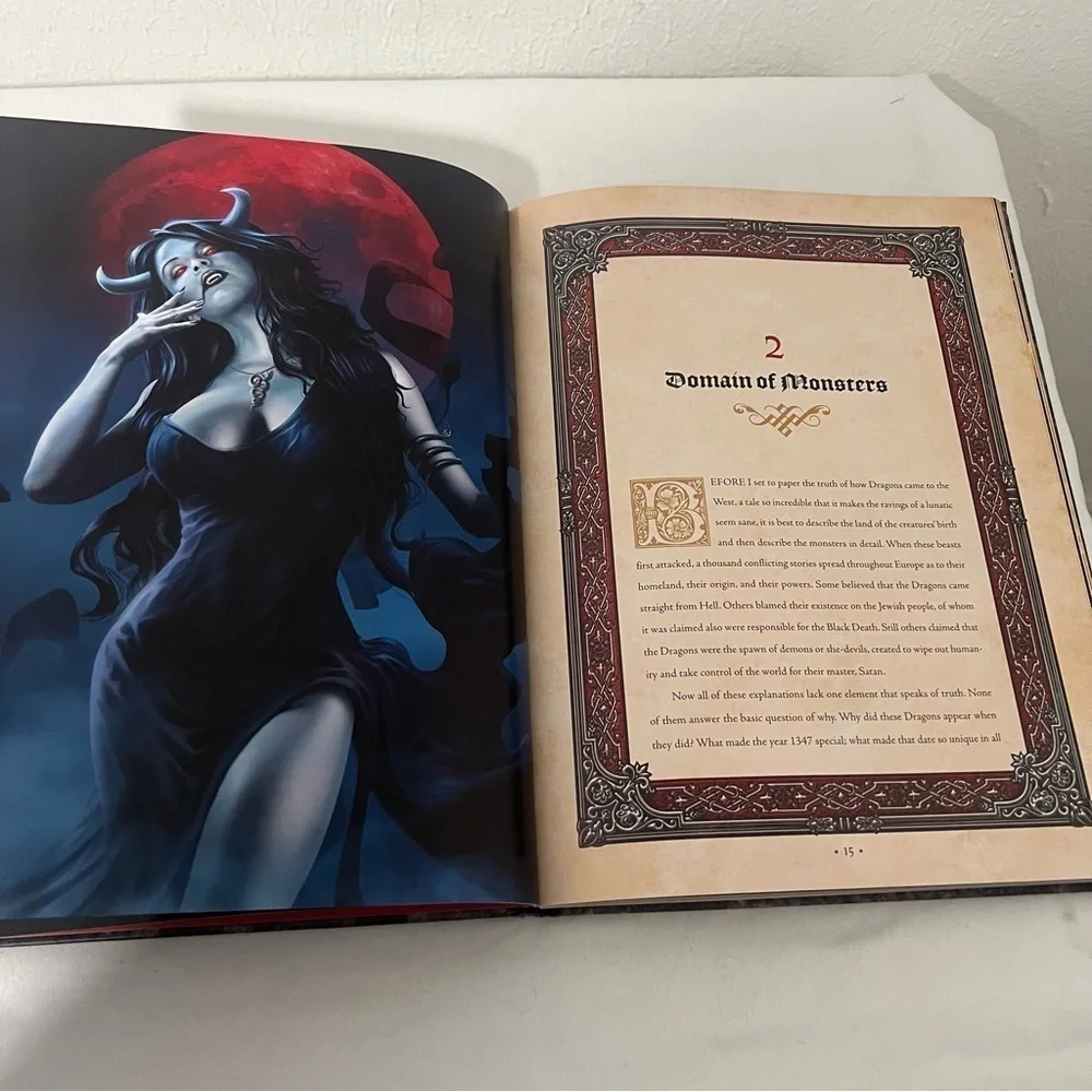 Hellfire - Plague of Dragons Art Story Book Fantasy Dungeons H/C 2010 EUC